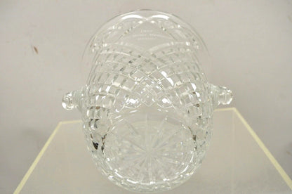 Vintage "1997 Ben Miller Memorial Winner" Diamond Cut Crystal Glass Ice Bucket