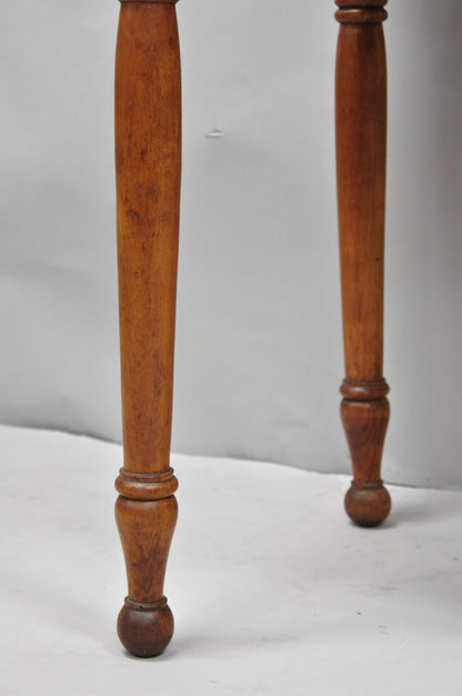 Antique Sheraton Mahogany One Drawer Washstand Server Farmhouse Side Table