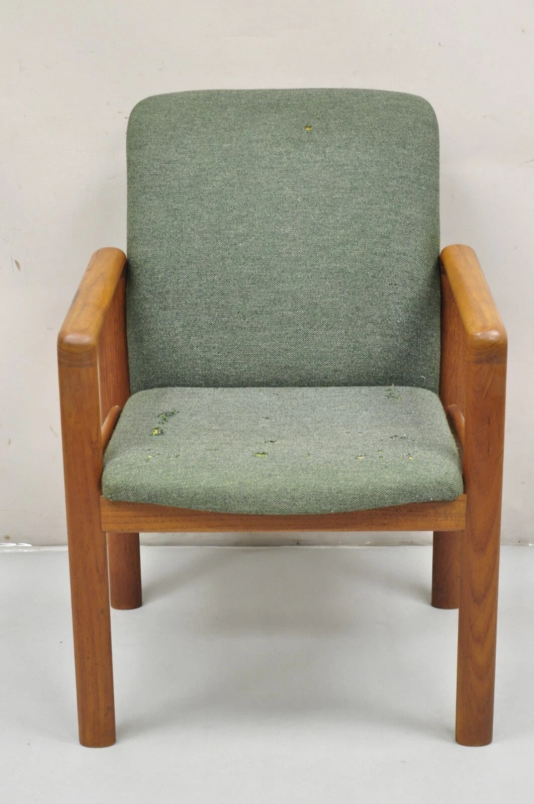 Vintage Schou Andersen Mobelfabrik Mid Century Danish Modern Teak Wood Arm Chair