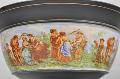 Ceramiche Florentine Italian Neoclassicall Terracotta Pottery Compote Dish, Pair