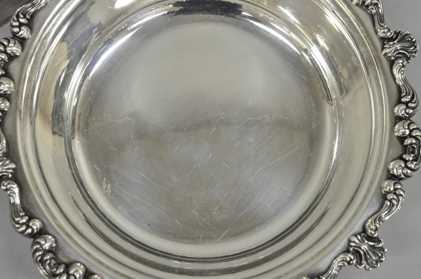 Vintage W&SB Victorian Silver Plated Ornate Round Lidded Vegetable Serving Dish