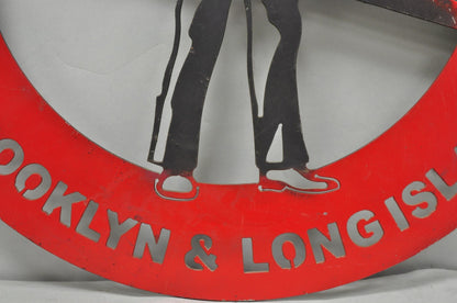 Iron Workers 361 Brooklyn & Long Island Hanging Wall Steel Black Metal Plaque