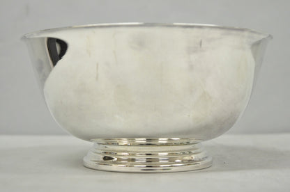 Vintage Mid Century Modern Paul Revere Oneida Silver Plate 8" Round Serving Bowl