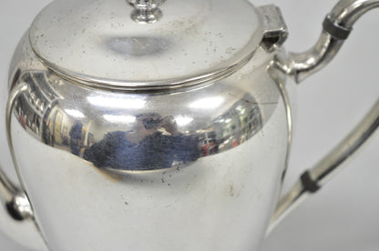 Vintage Abraham & Straus Victorian Silver Plated Bulbous Coffee Pot Teapot