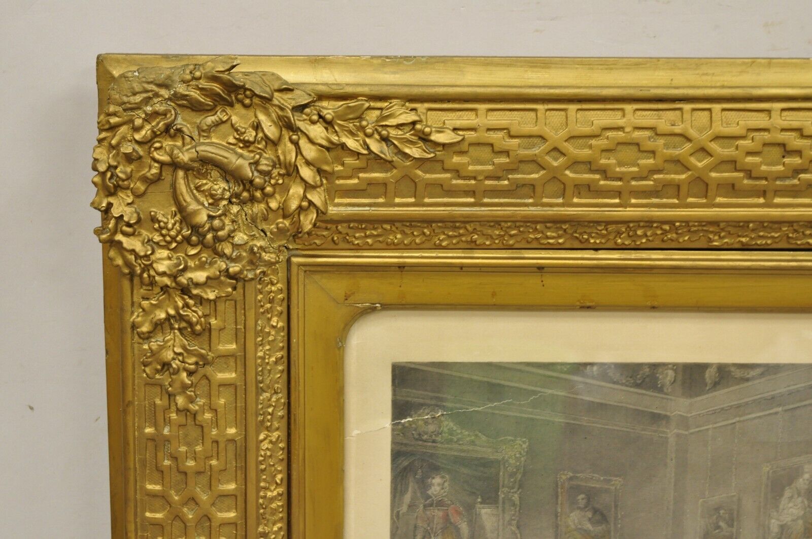 19th C. William Salter "The Waterloo Banquet at Apsley House" Framed Engraving