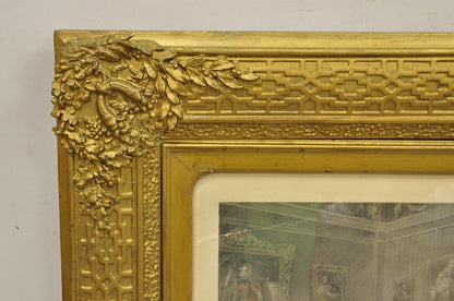 19th C. William Salter "The Waterloo Banquet at Apsley House" Framed Engraving