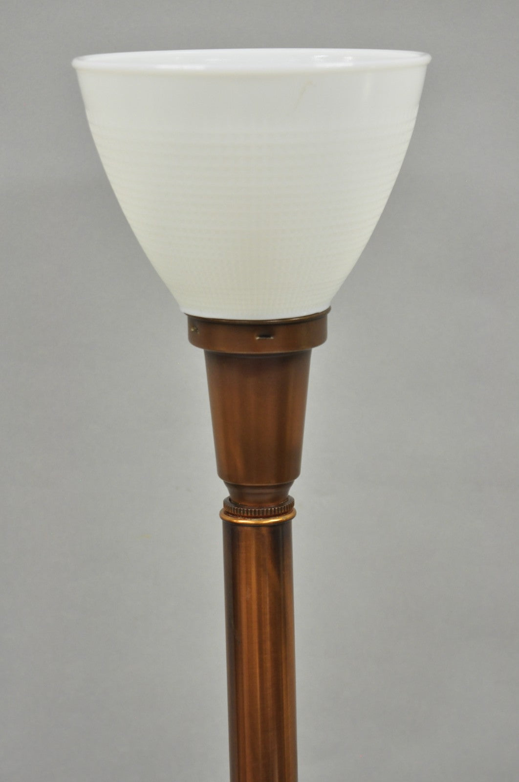 Vintage Industrial Mid Century Modern Copper Metal "Ship Turbine" Table Lamp
