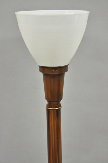 Vintage Industrial Mid Century Modern Copper Metal "Ship Turbine" Table Lamp