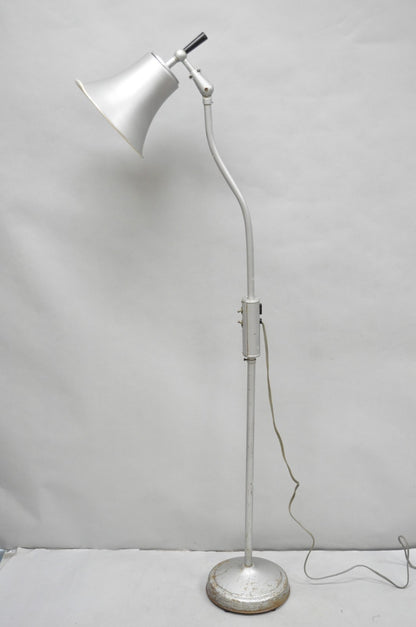 Vintage Industrial Modern Metal Adjustable Bell Shade Work Task Floor Lamp