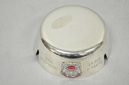 Vintage Reed & Barton 22 Silver Plated Red Enamel Columbia Country Club Ashtray
