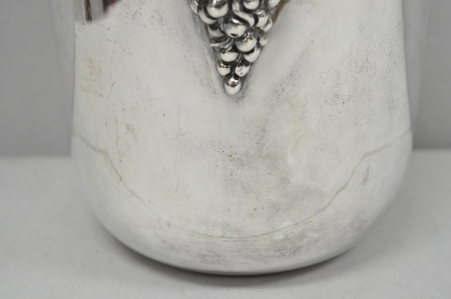 Vintage Mid Century Silver Plated Grapevine Cluster Champagne Chiller Ice Bucket