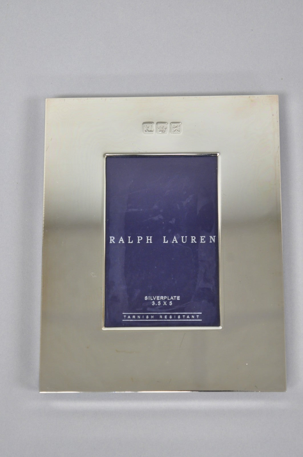 Lauren Ralph Lauren Silver Plated Normandy Modern 3.5x5 Photo Picture Frame (A)