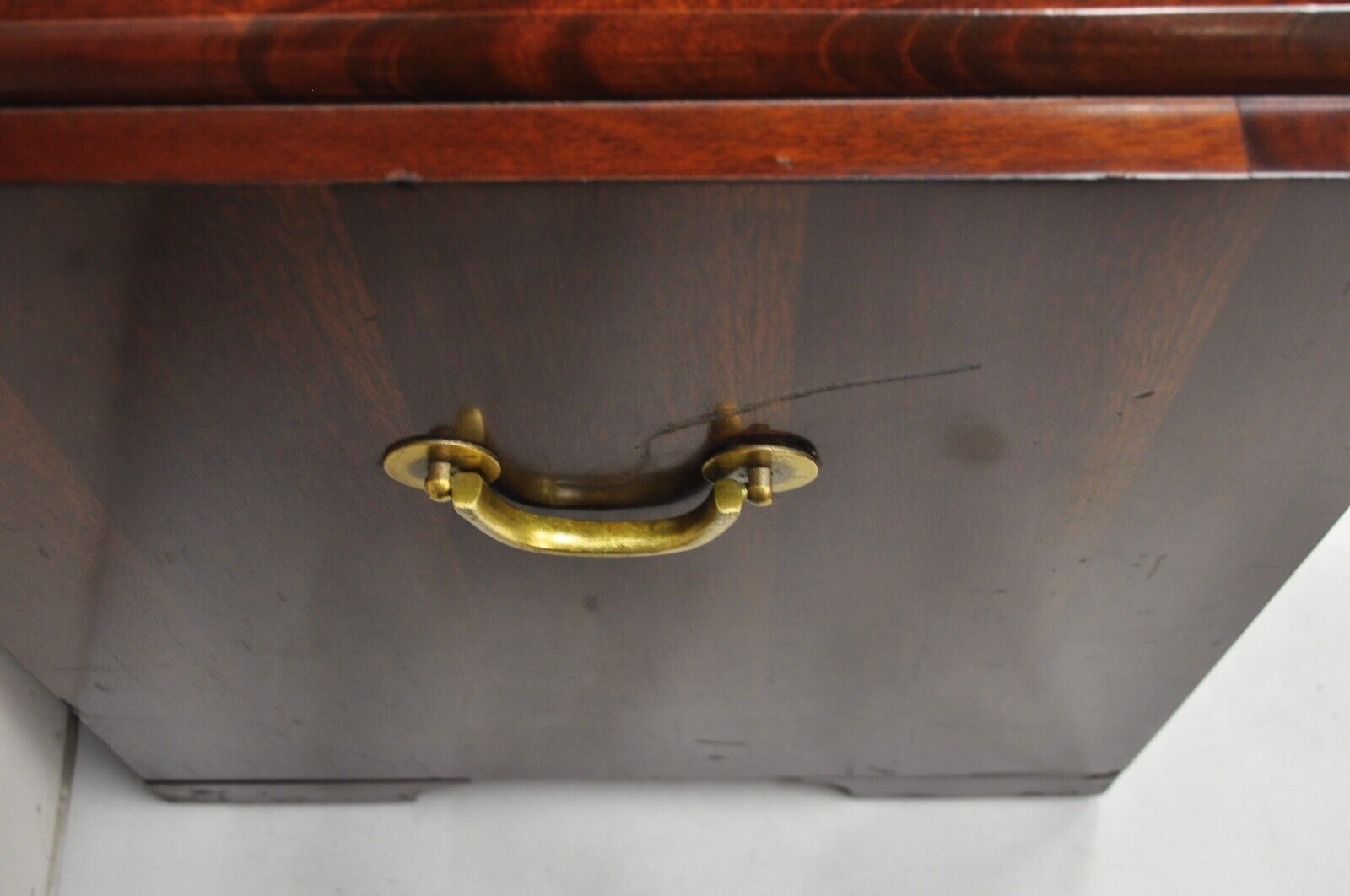 Vintage Thomasville Chinoiserie Mahogany Triple Dresser Tall Chest Highboy