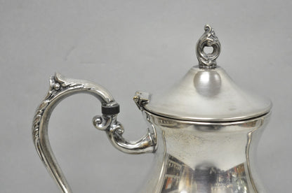 Vintage Victorian Silver Plated Footed Coffee Pot Tea Kettle