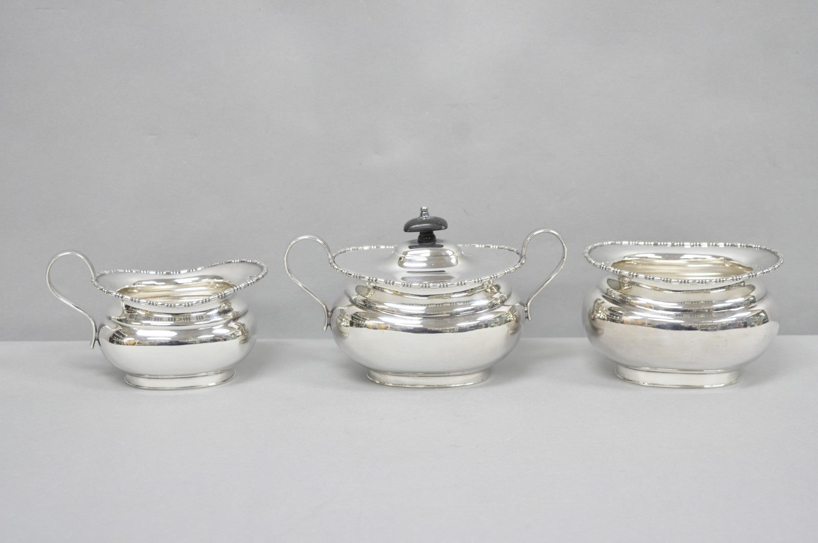 Antique William Adams WA English Sheffield Victorian Silver Plated Tea Set, 5 Pc