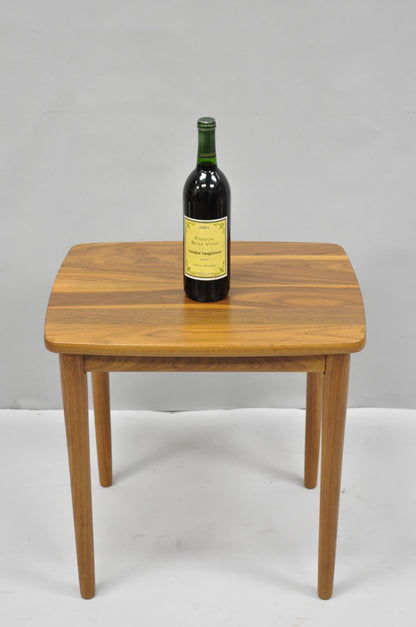 Contemporary Mid Century Danish Modern Style Small Teak Drinks Side Table