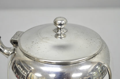 Vintage Abraham & Straus Victorian Silver Plated Bulbous Coffee Pot Teapot