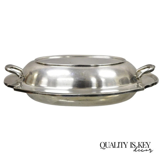 WM Rogers 2272 Washington Silver Plated Victorian Lidded Vegetable Serving Dish