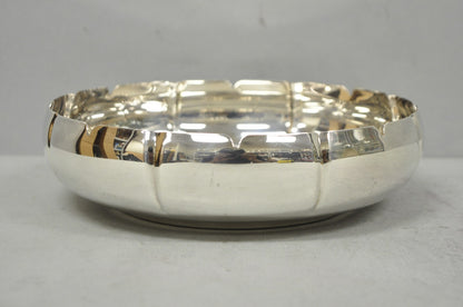 Vintage Lundt M-85 Silver Plated Round Scalloped Serving Candy Dish Bowl