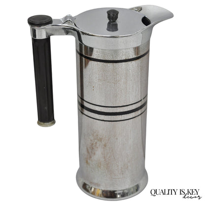 Vintage Sunbeam Art Deco Style Silver Plated Diner Coffee Pot