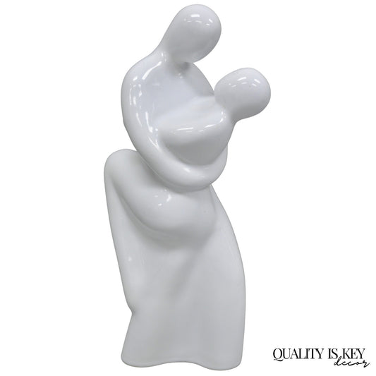 Vintage Royal Haeger Couple Dancing White Art Deco 1993 Ceramic Sculpture