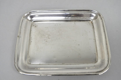 Antique English Regency Silver Plated Serpent Dolphin Desk Dish Note Holder