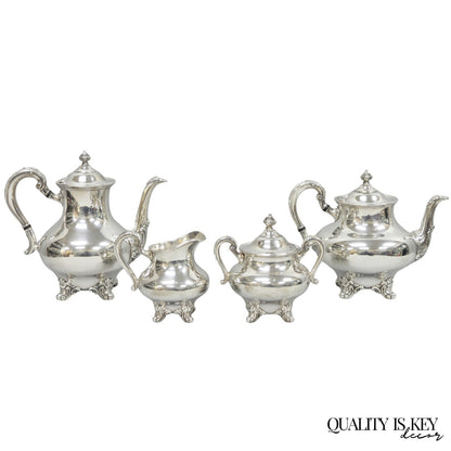 Vintage Reed & Barton Regent 5600 Silver Plated Tea Coffee Service - 4 Pc Set