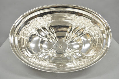 Antique English Victorian Large Silver Plated Scalloped Meat Serving Dome Cover