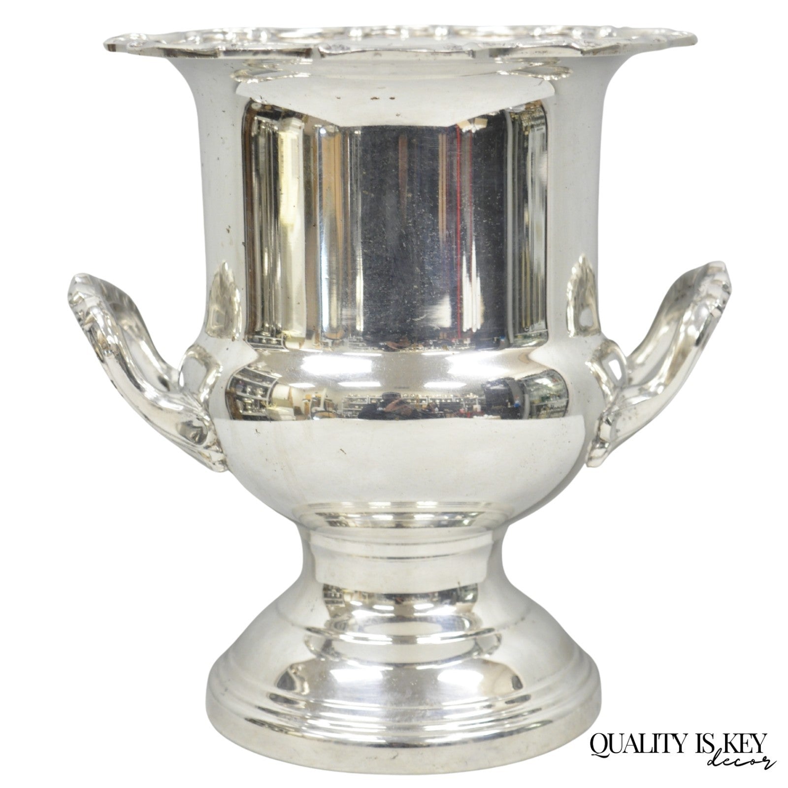 Vintage Leonard Victorian Silver Plated Trophy Cup Champagne Chiller Ice Bucket