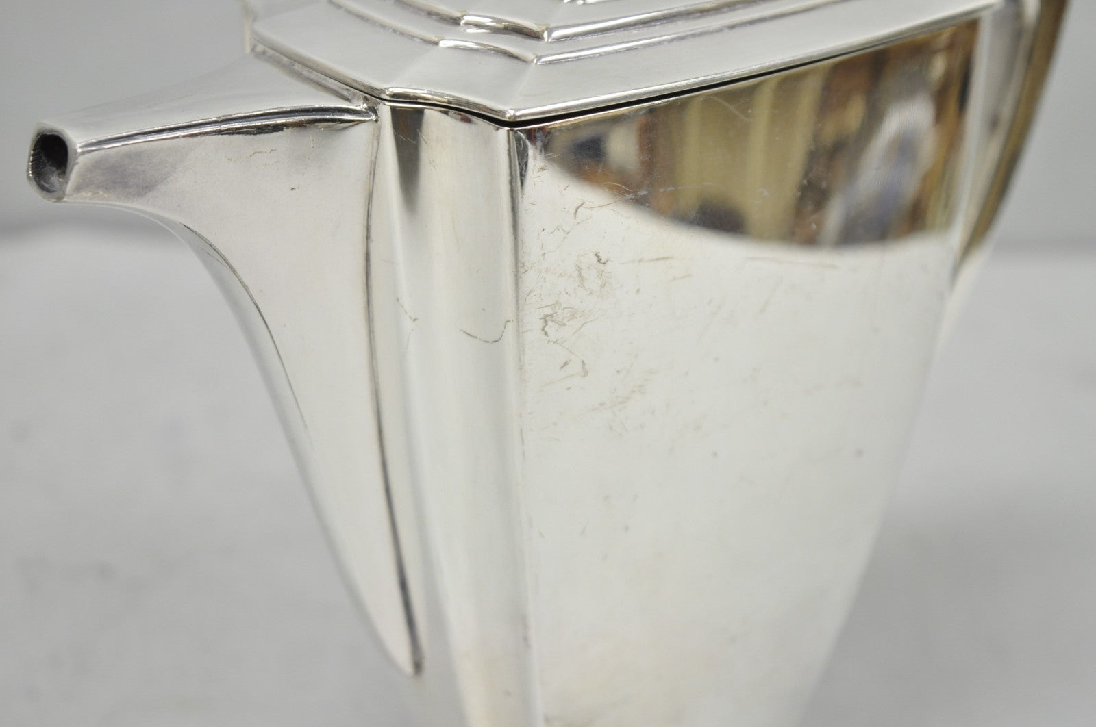 Antique 1847 Rogers Bros "Legacy" Art Deco Silver Plated Tea Set - 3 Pc Set