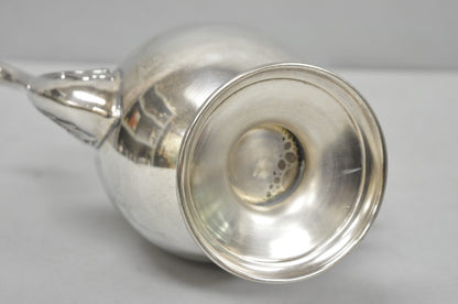 Vintage Victorian Silver Plated Footed Coffee Pot Tea Kettle
