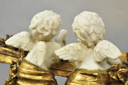 Vintage Italian Venetian Figural Cherub Putti Gold Gilt Resin Bookstand Lectern