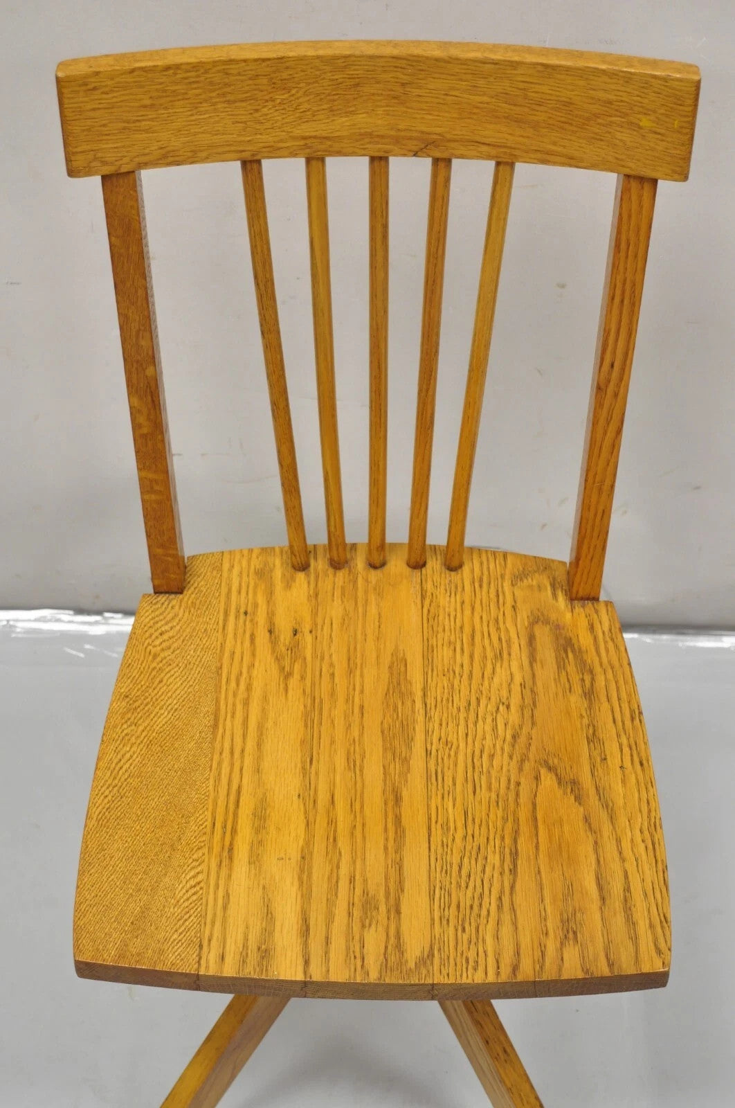 Vintage Mission Arts & Crafts Oak Wood Small Child’s School Desk Chair