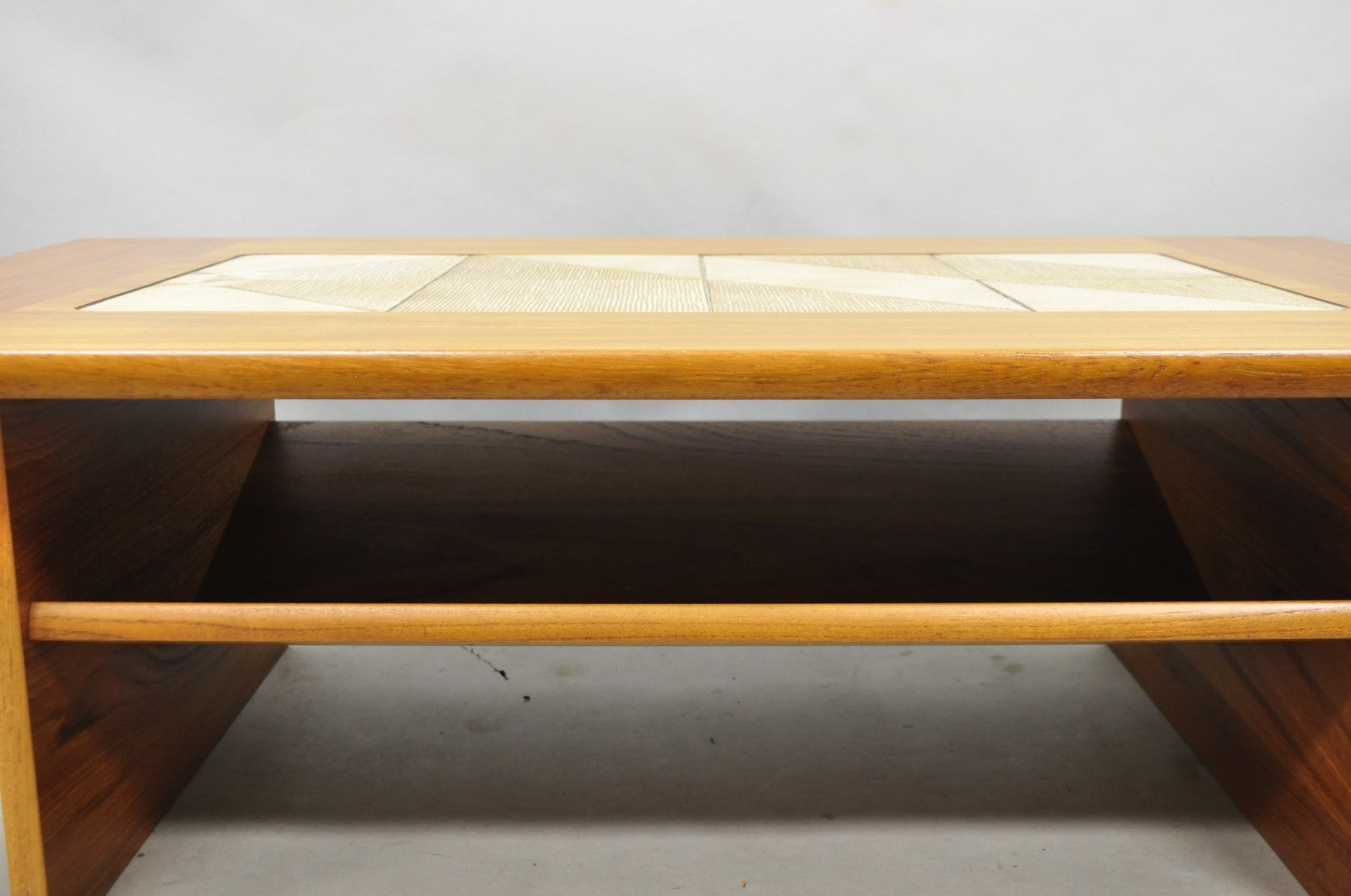 Vintage Gangso Mobler Mid Century Danish Modern Teak Tile Top Coffee Table
