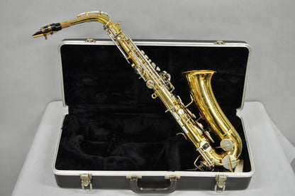 Vintage Bundy Selmer Brass Alto Saxophone in Hard Case Model 632379