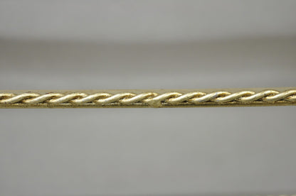 Vintage Italian Hollywood Regency Silver Gilt Iron Rope & Tassel 5 Tier Etagere