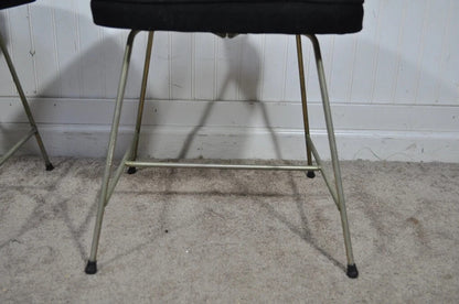 Vintage Mid Century Modern Arthur Umanoff Style Metal Dining Chairs - Set of 4
