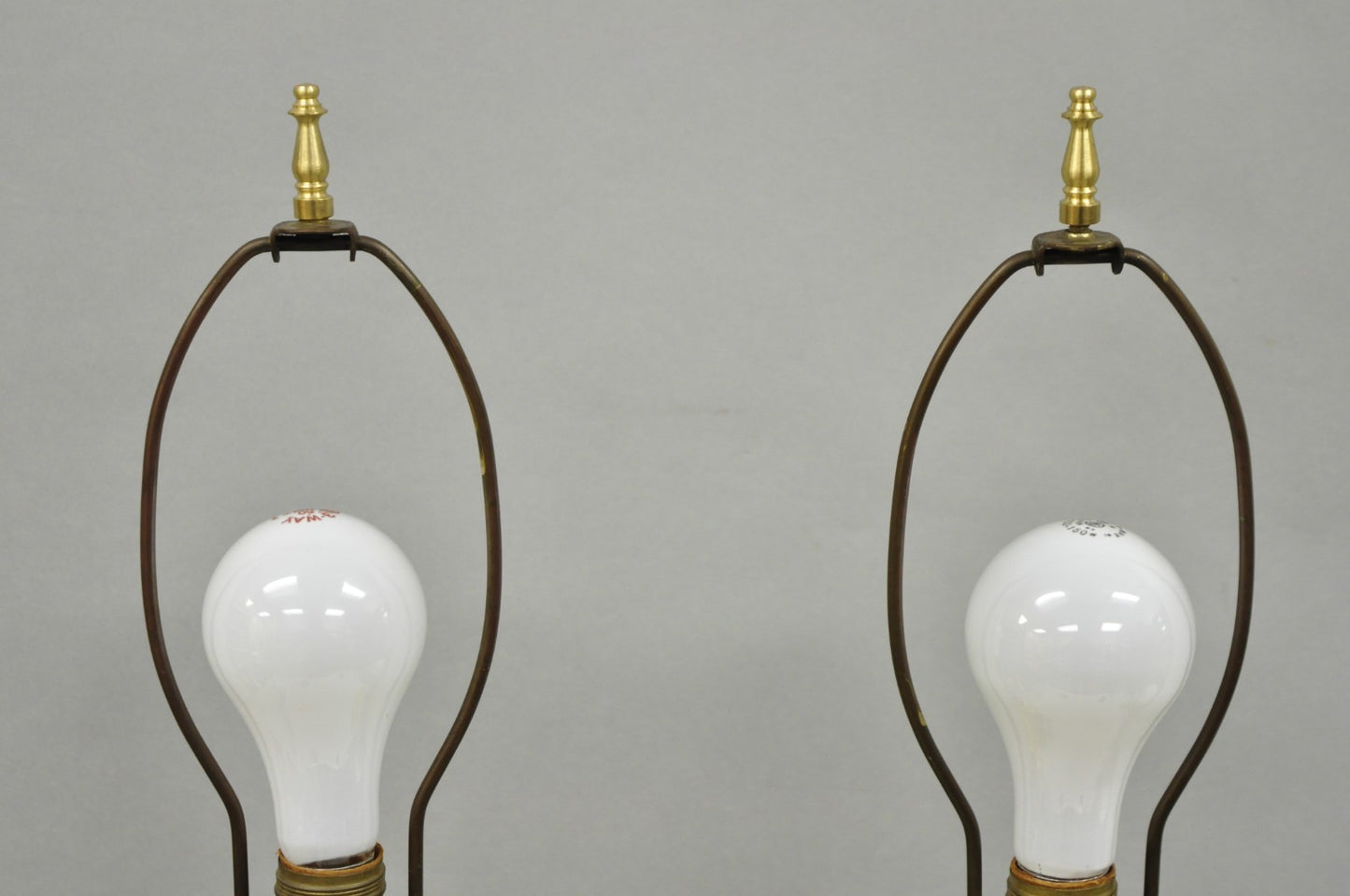 Antique Victorian French Black Porcelain Bronze Ormolu Oil Lamp Table Lamps Pair