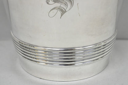 International Wilcox English Regency Silver Plated Champagne Ice Bucket "S" Mono