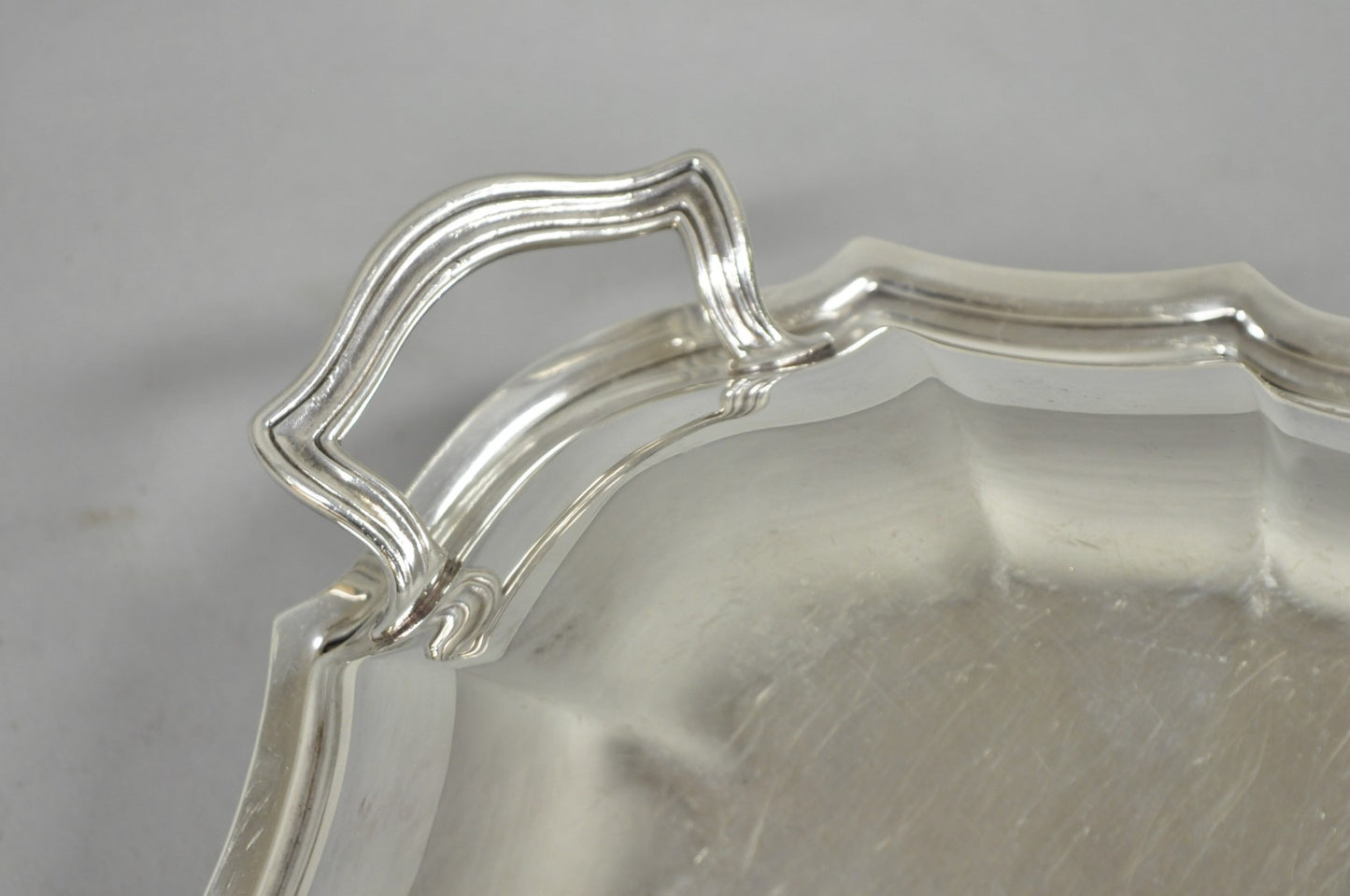 Vintage International Silver Co Chippendale Covered Serving Dish w/ "B" Monogram