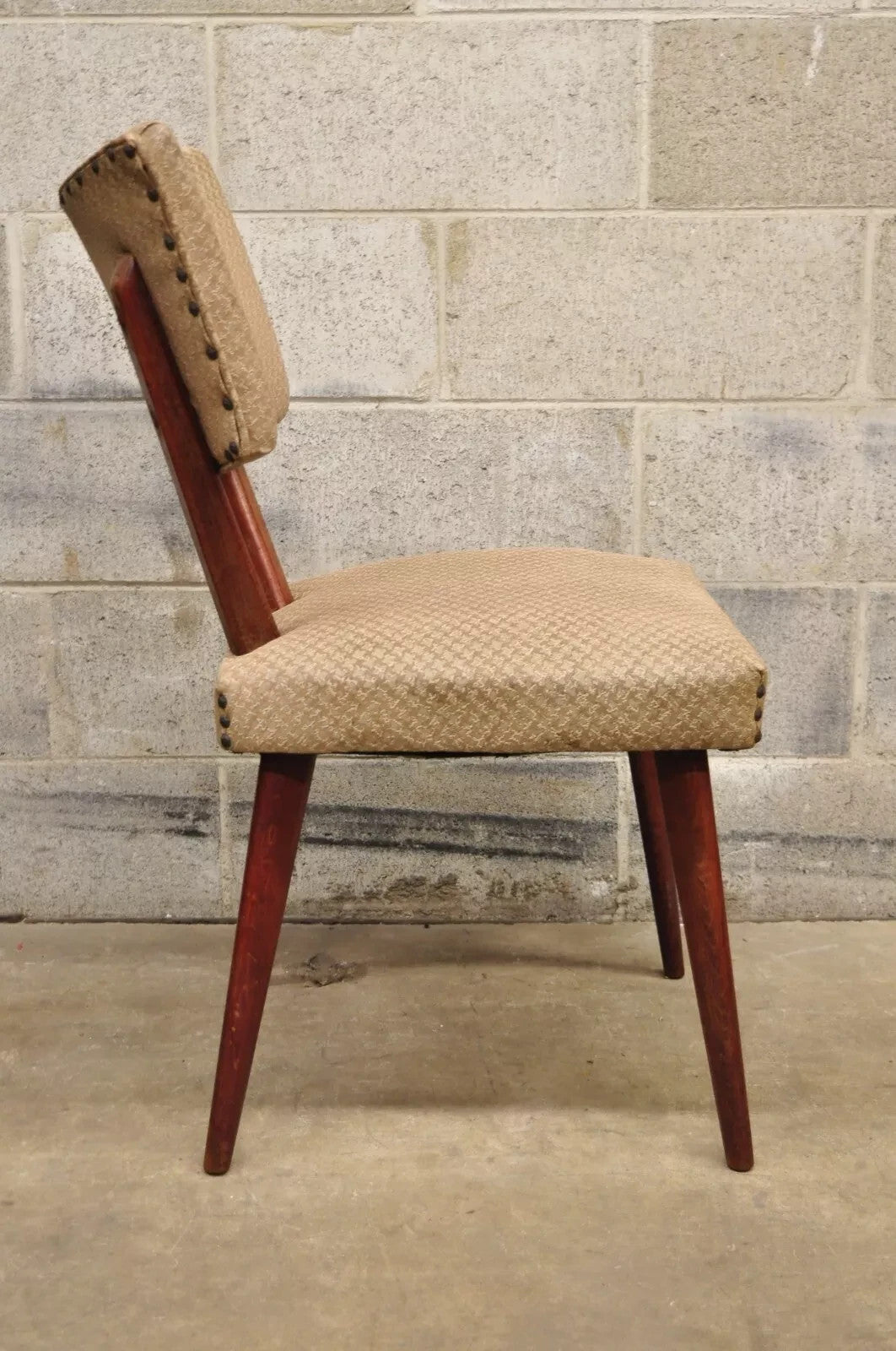 Vintage Mid Century Gilbert Rohde Jens Risom Style Mahogany Dining Chair (C)
