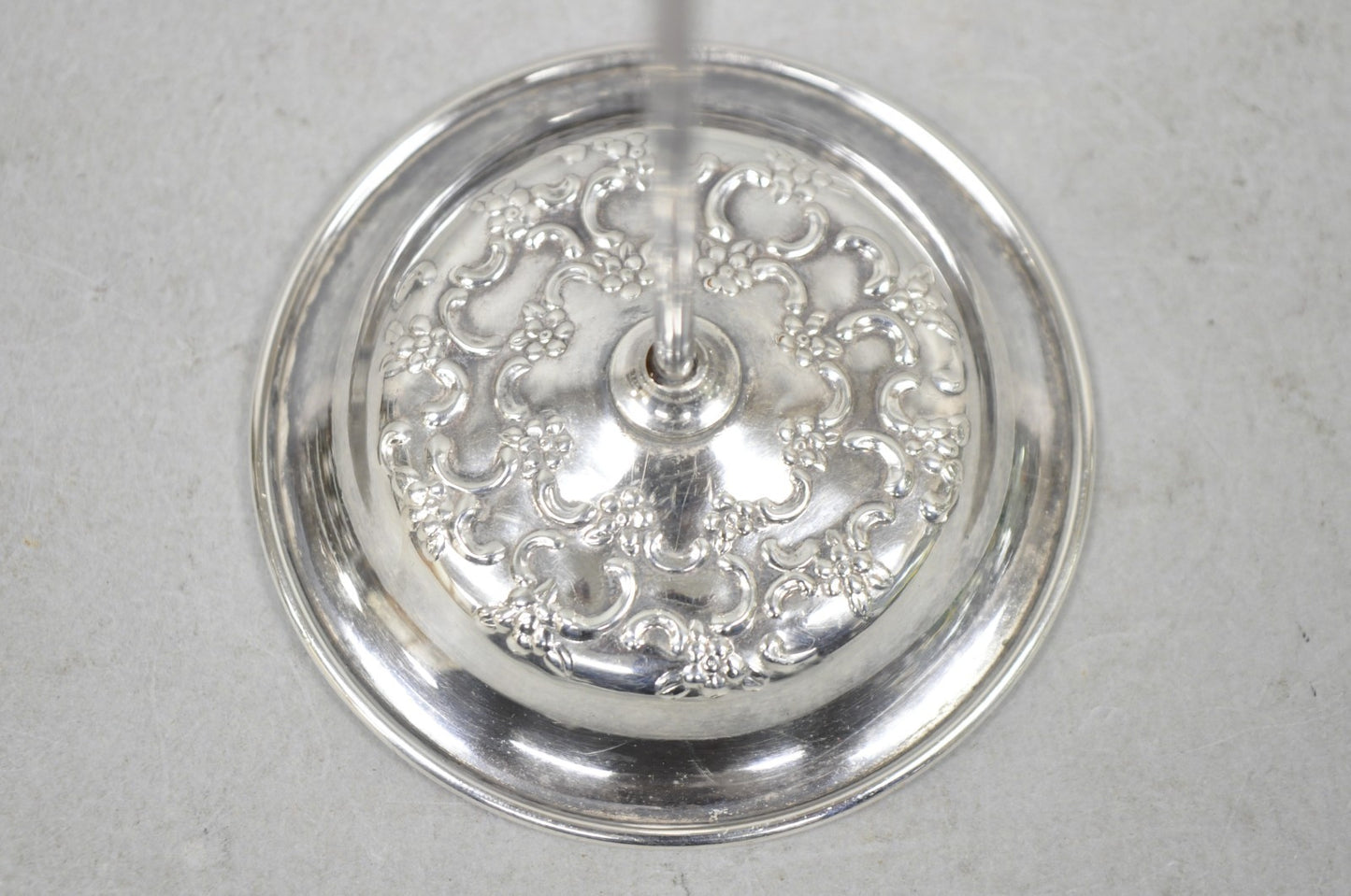 Vintage Victorian Style Silver Plated Restaurant Receipt Metal Spike by Stieff