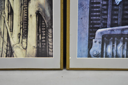 Vintage 1980s H.R. Giger Li, The Spell, Baphomet, Behemoth Art Print - 4 Pc Set