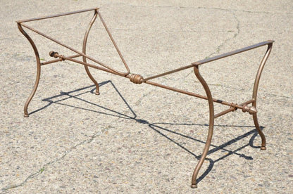 Vintage Italian Neoclassical Style Large Iron French Pastry Dining Table Base