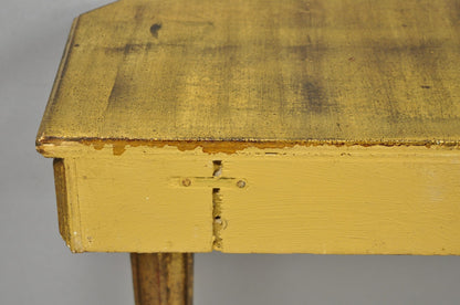 Vintage Italian Venetian Hollywood Regency Gold Gilt Small Wall Console Table