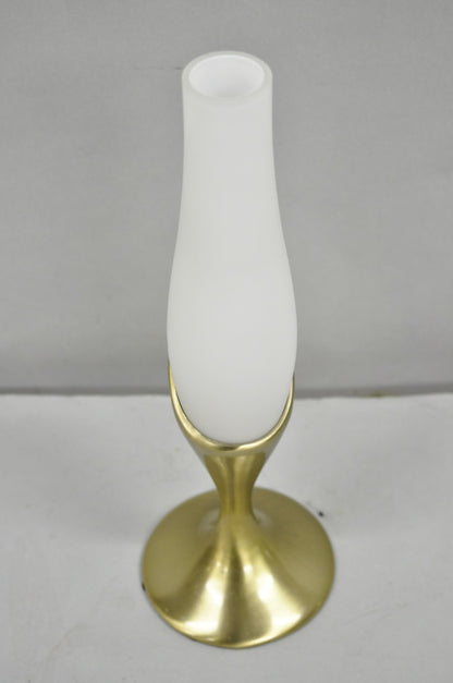 Vintage Mid Century Modern Brass "Tulip" Table Lamp by Laurel Lamp Co.