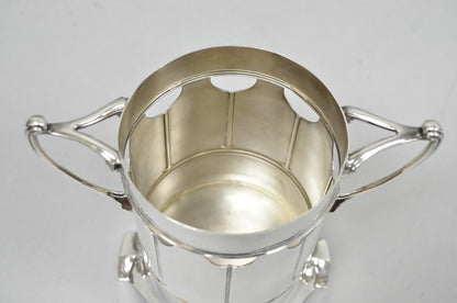 Roberts and Belk Art Nouveau Silver Plated Champagne Chiller Wine Bottle Coaster