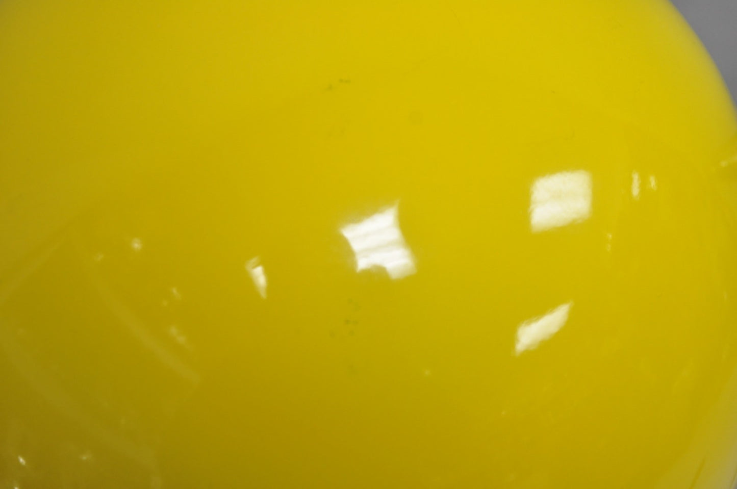 Vintage Mid Century Modern Kurt Versen Style Yellow Gooseneck Saucer Floor Lamp