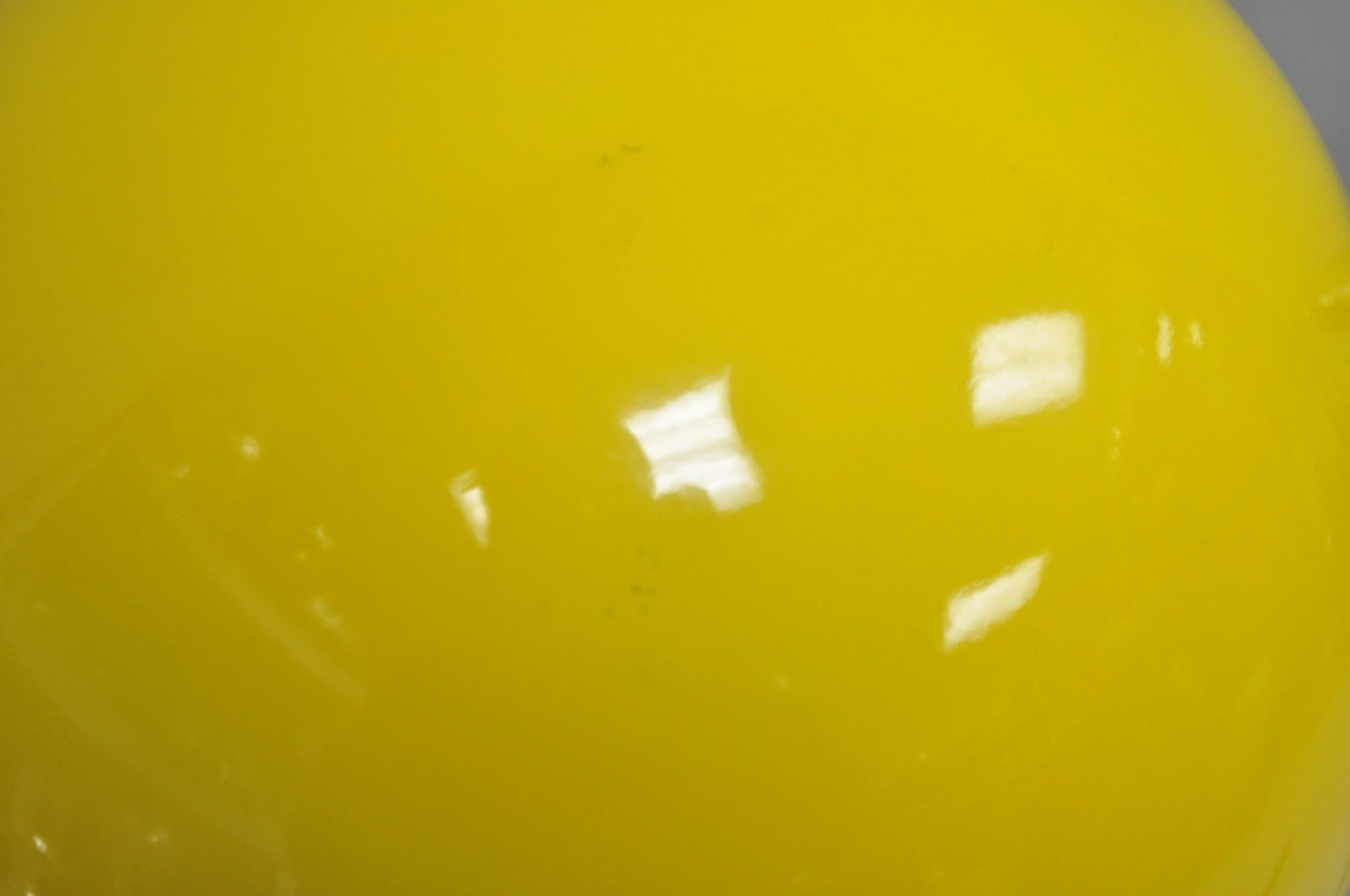 Vintage Mid Century Modern Kurt Versen Style Yellow Gooseneck Saucer Floor Lamp