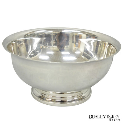 Vintage Mid Century Modern Gorham YC780 8" Silver Plated Serving Bowl (C)